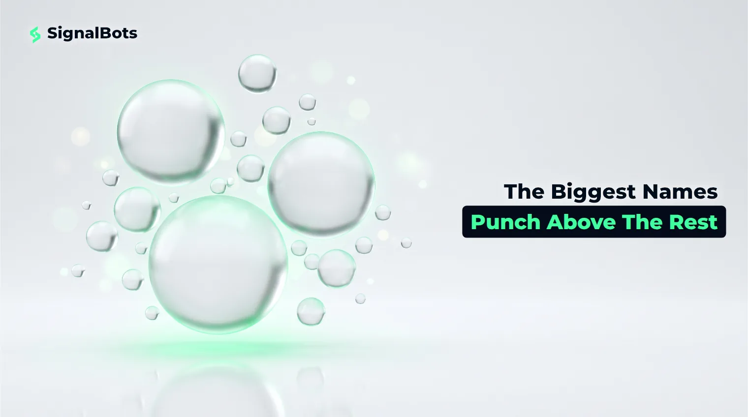 An illustration of a cap-weighted stock index shown as a cluster of glass spheres of different sizes, with a few large spheres on the left outweighing many smaller spheres scattered around them, symbolizing how a handful of mega-cap companies can move the whole index.