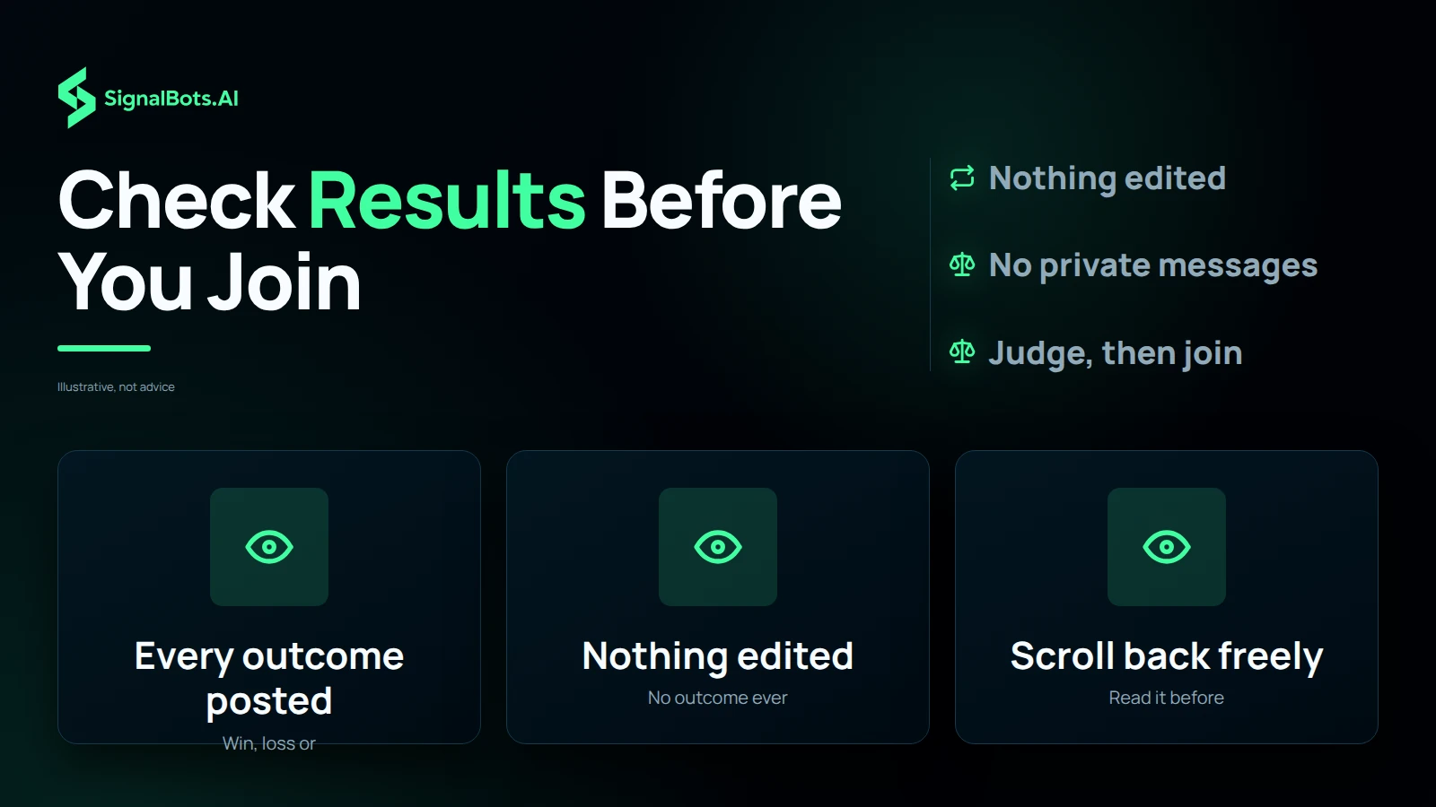 Check Results Before You Join